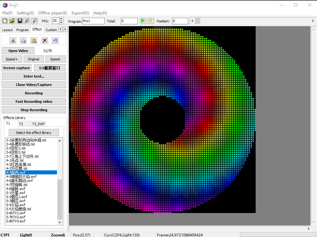 Dynamic LedEdit Effects for Professional Light Shows