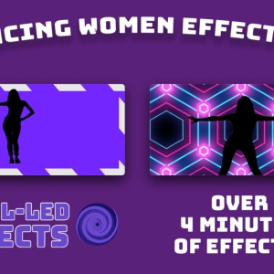 Dancing Women VJ LOOPS 1 Pixel Led Effects LedEdit Effects