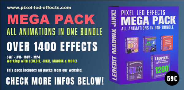 MEGA PACK PIXEL LED EFFECTS BUNDLE ALL ANIMATIONS