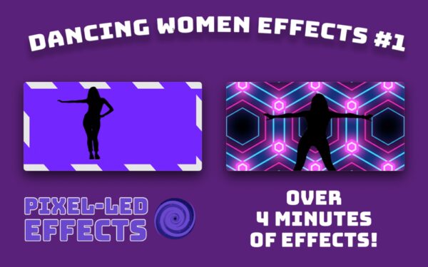 Dancing Women VJ LOOPS 1 Pixel Led Effects LedEdit Effects