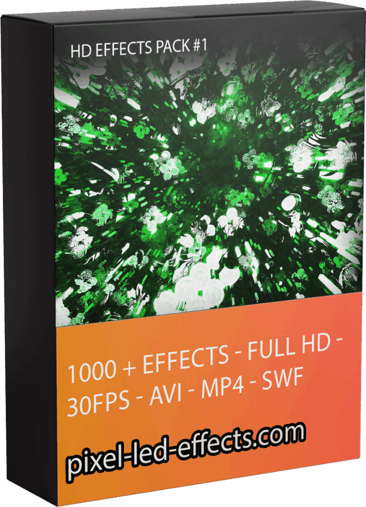 Pixel LED Effects: Download Files for LedEdit, Jinx, Glediator, MadMapper (AVI, SWF) 2 Pixel LED Effects Pack #1 – 1000 2D and 3D VJ Loops for LED Mapping, Resolume, MadMapper, Jinx, LED Edit